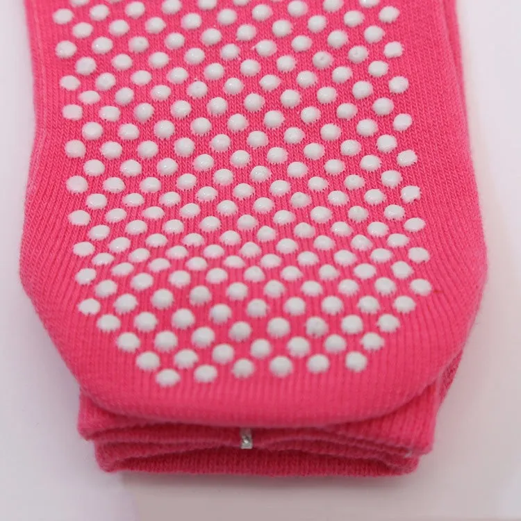 1 Pair Four Seasons Cotton Five-Toed Yoga Socks Silicone Non-Slip Five-Toed Socks(Blue)