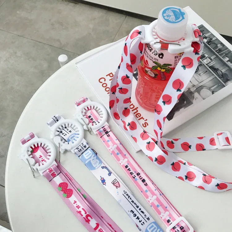 5 PCS 3cm Buckle Beverage Bottle Strap Crossbody Water Cup Lanyard(B7)