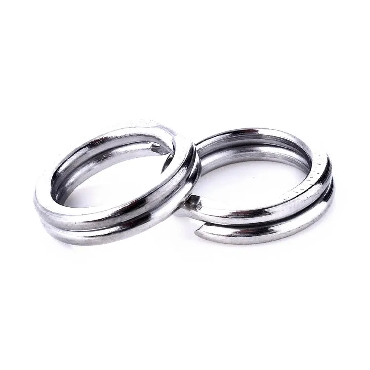 8mm  HENGJIA SS010 50pcs /Pack Stainless Steel Flat Ring Fishing Space Fittings