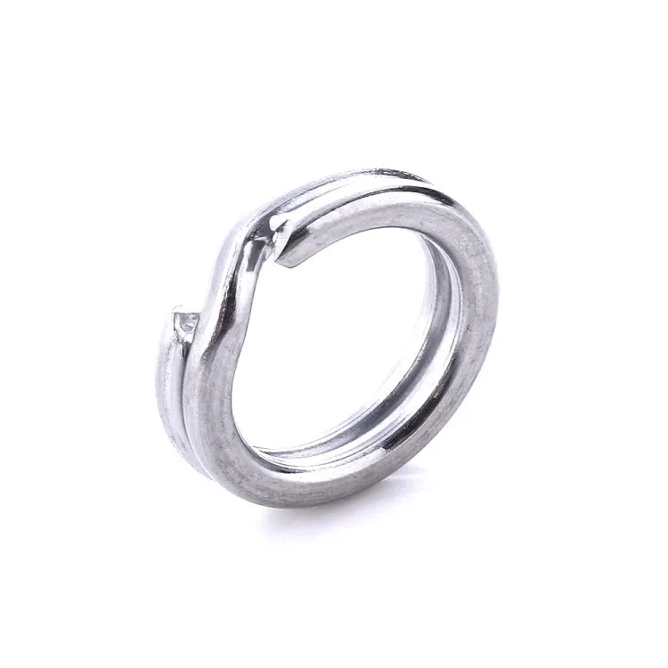 8mm  HENGJIA SS010 50pcs /Pack Stainless Steel Flat Ring Fishing Space Fittings