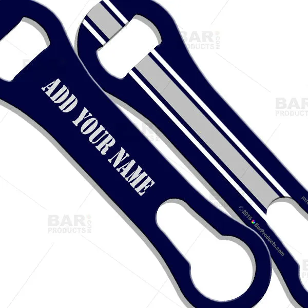 ADD YOUR NAME V-Rod® Bottle Opener - Sports Theme (Several Colors Available)