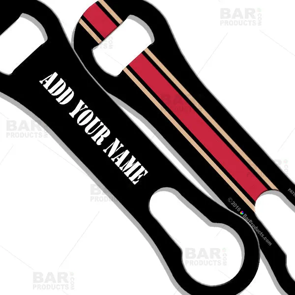 ADD YOUR NAME V-Rod® Bottle Opener - Sports Theme (Several Colors Available)