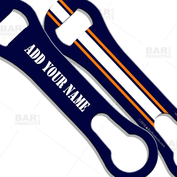 ADD YOUR NAME V-Rod® Bottle Opener - Sports Theme (Several Colors Available)