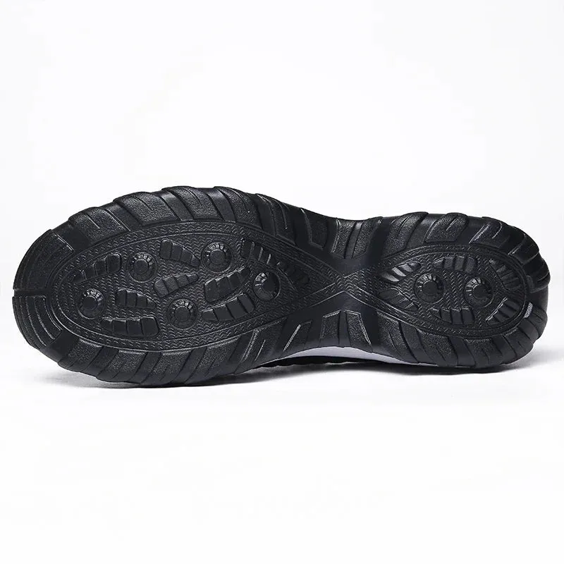 Air Cushioned Breathable Knit Mesh Slip-On Sneakers