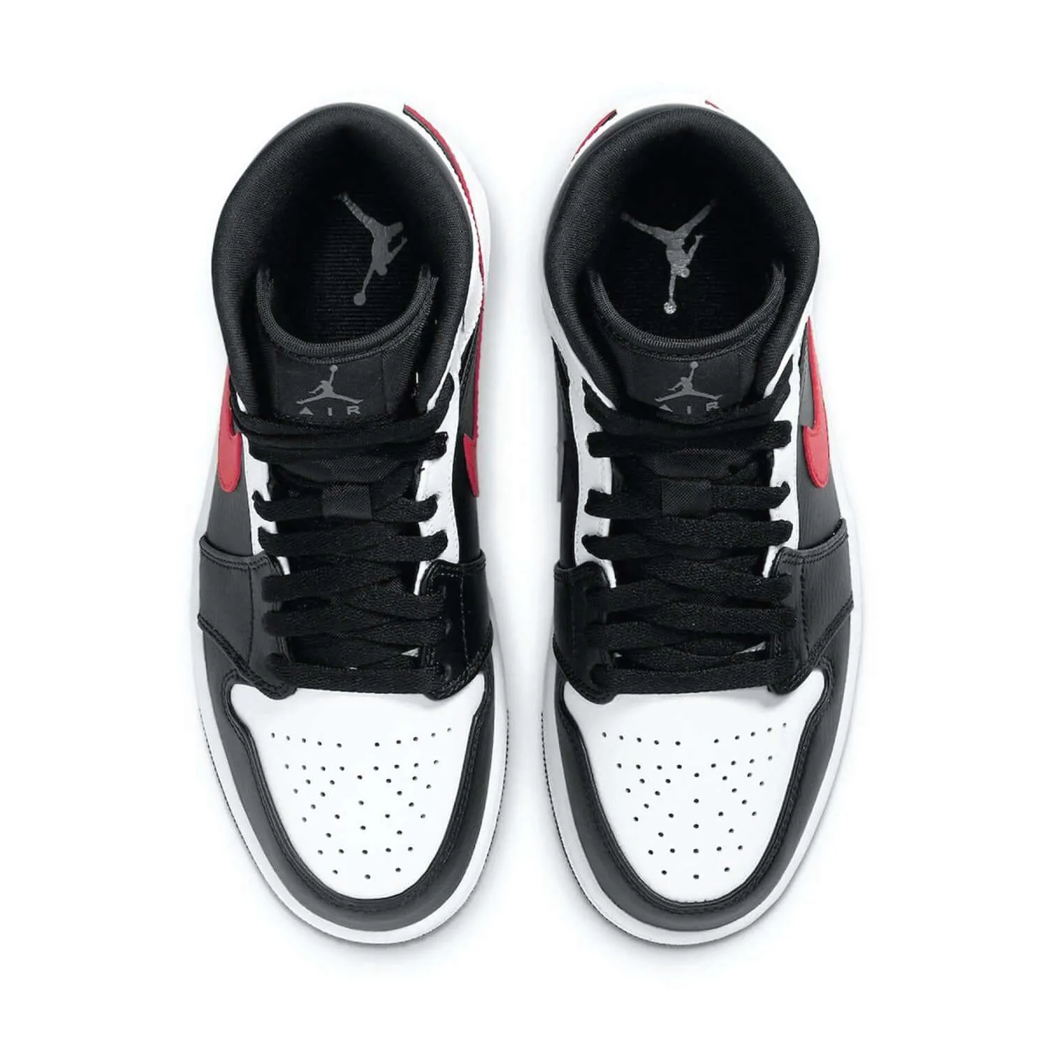 Air Jordan 1 Mid Black Chile Red White