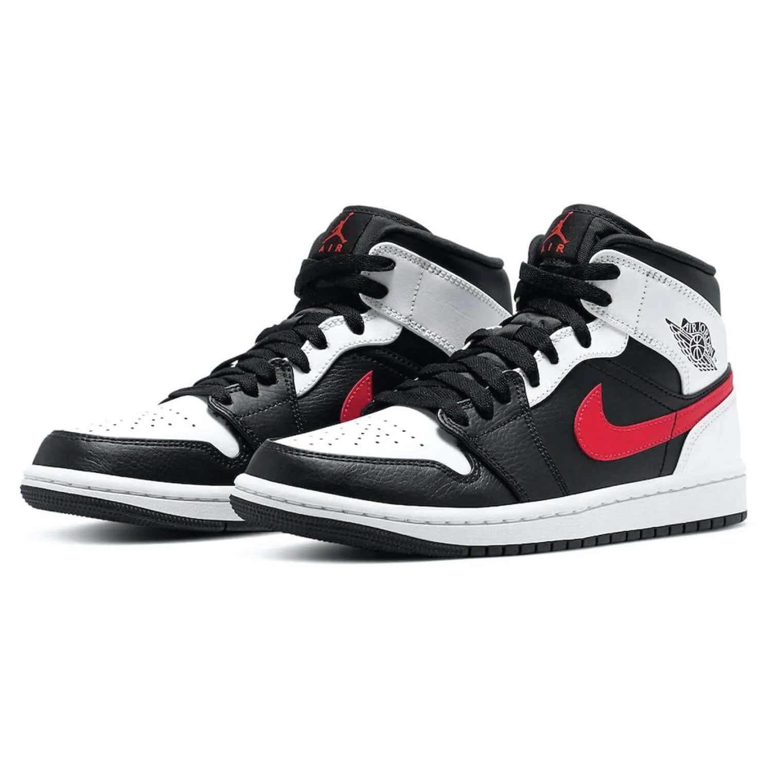 Air Jordan 1 Mid Black Chile Red White
