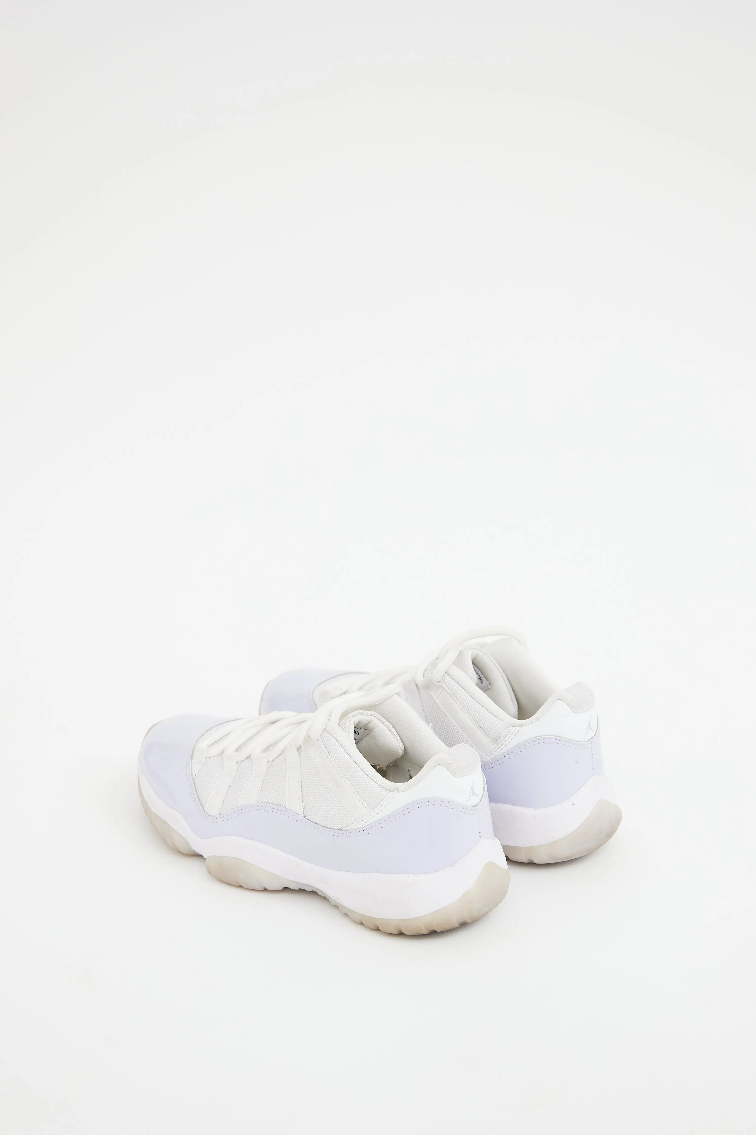 Air Jordan White & Purple 11 Retro Low Sneaker