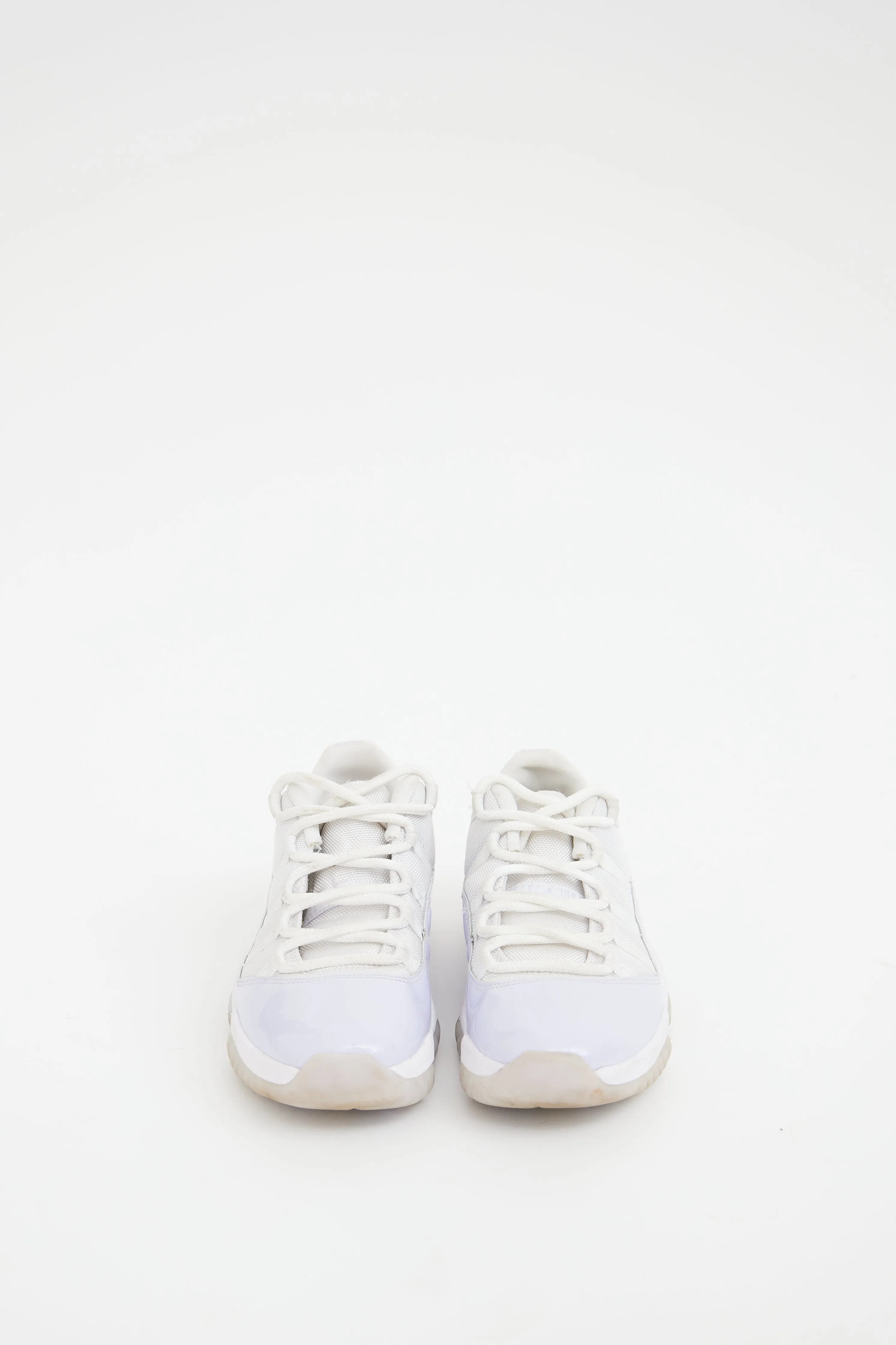 Air Jordan White & Purple 11 Retro Low Sneaker