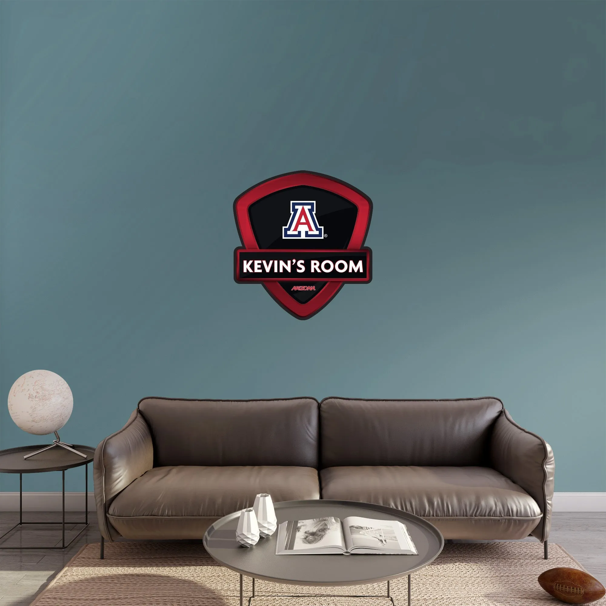 Arizona Wildcats:   Badge Personalized Name        - Officially Licensed NCAA Removable     Adhesive Decal