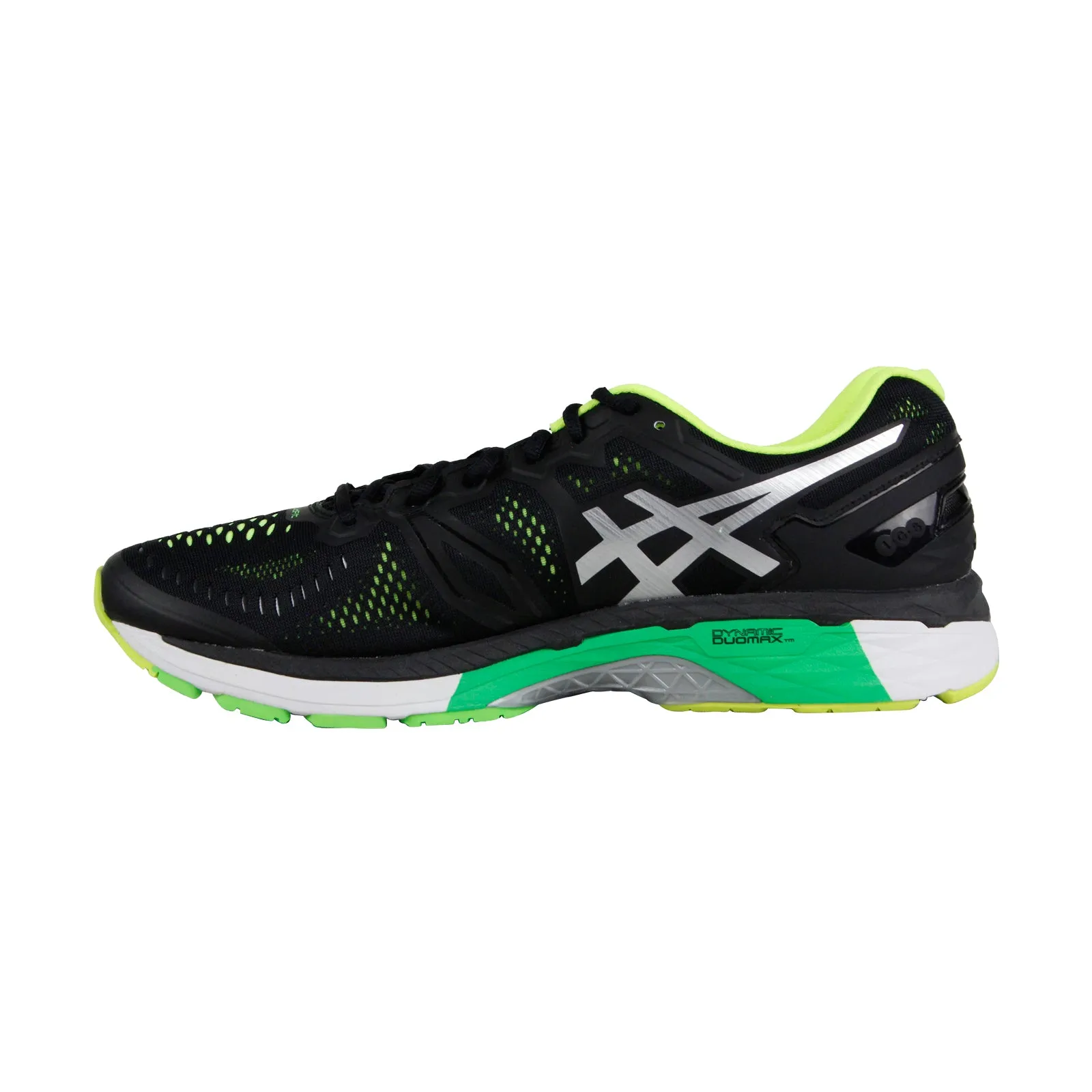Asics Gel Kayano 23 T646N-9093 Mens Black Canvas Lace Up Athletic Running Shoes