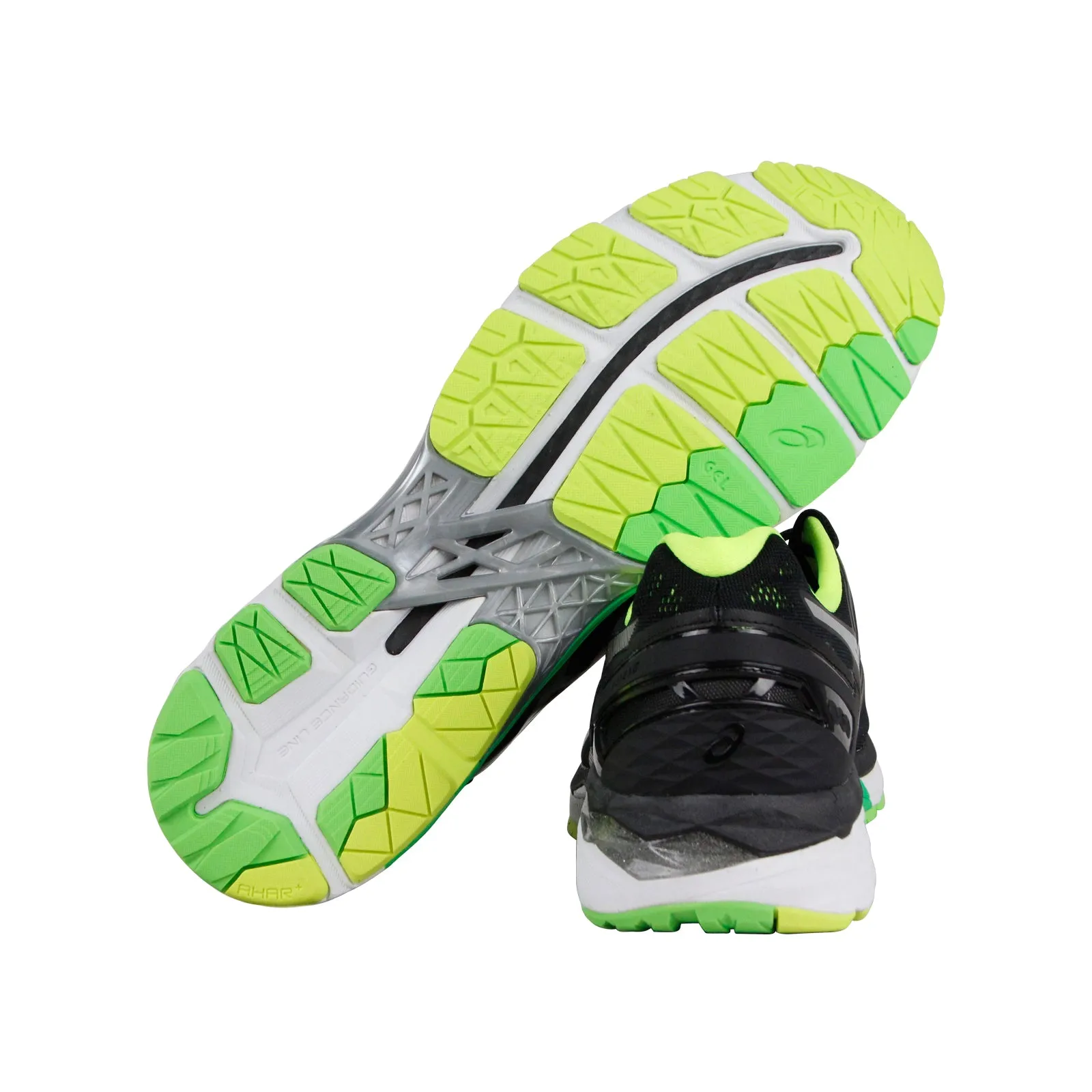 Asics Gel Kayano 23 T646N-9093 Mens Black Canvas Lace Up Athletic Running Shoes