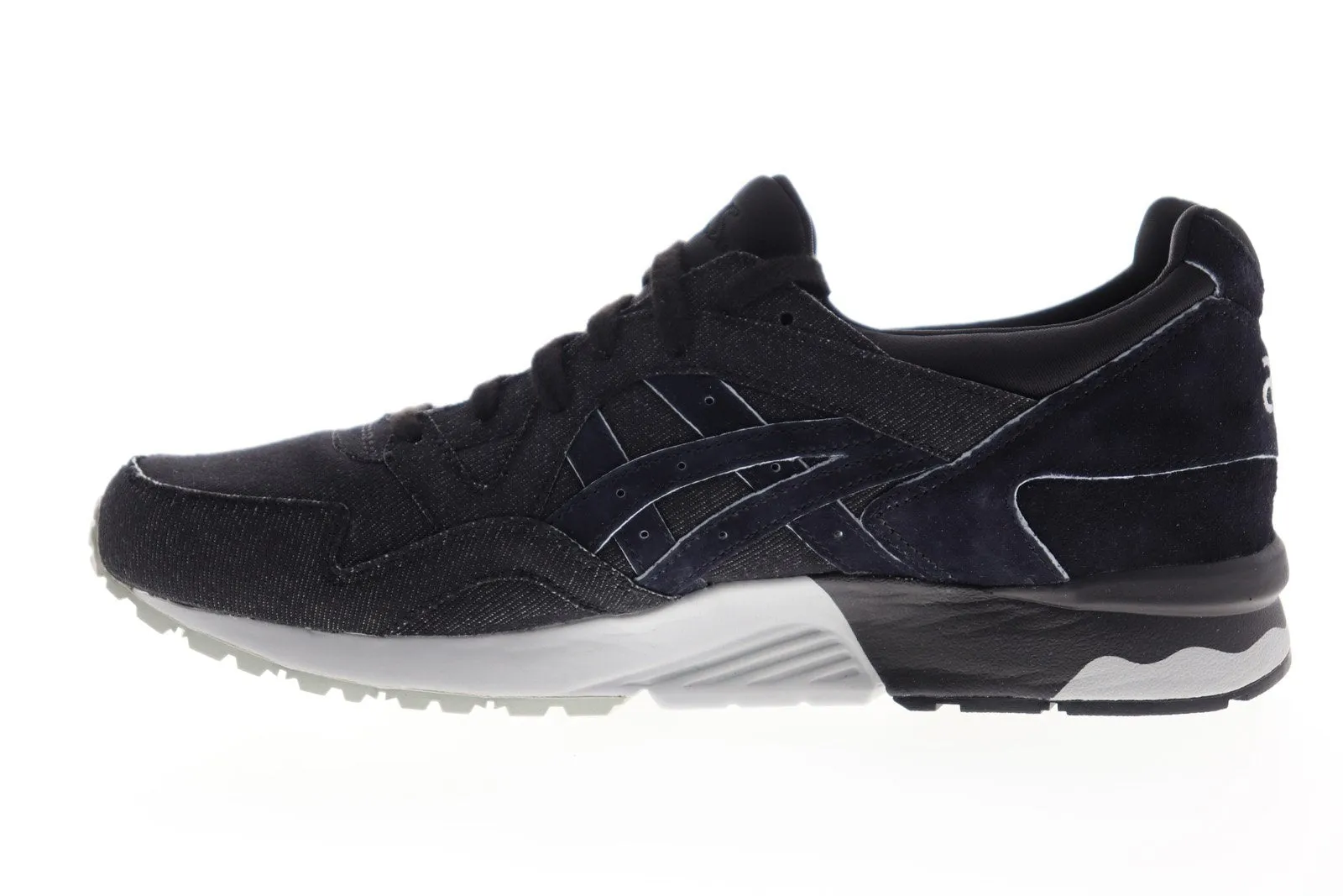 Asics Gel Lyte V H7AVQ-9690 Mens Black Canvas Low Top Lifestyle Sneakers Shoes