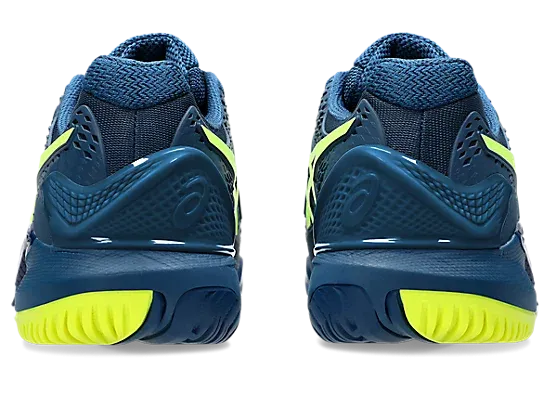 Asics Gel-Resolution 9 (Wide) Mako Blue/Safety Yellow Men's tennis shoes