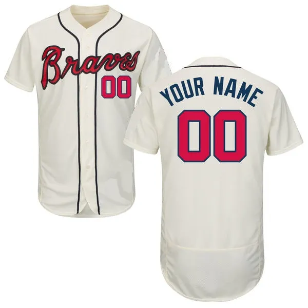 Atlanta Braves Customizable Baseball Jersey - 2 Styles Available