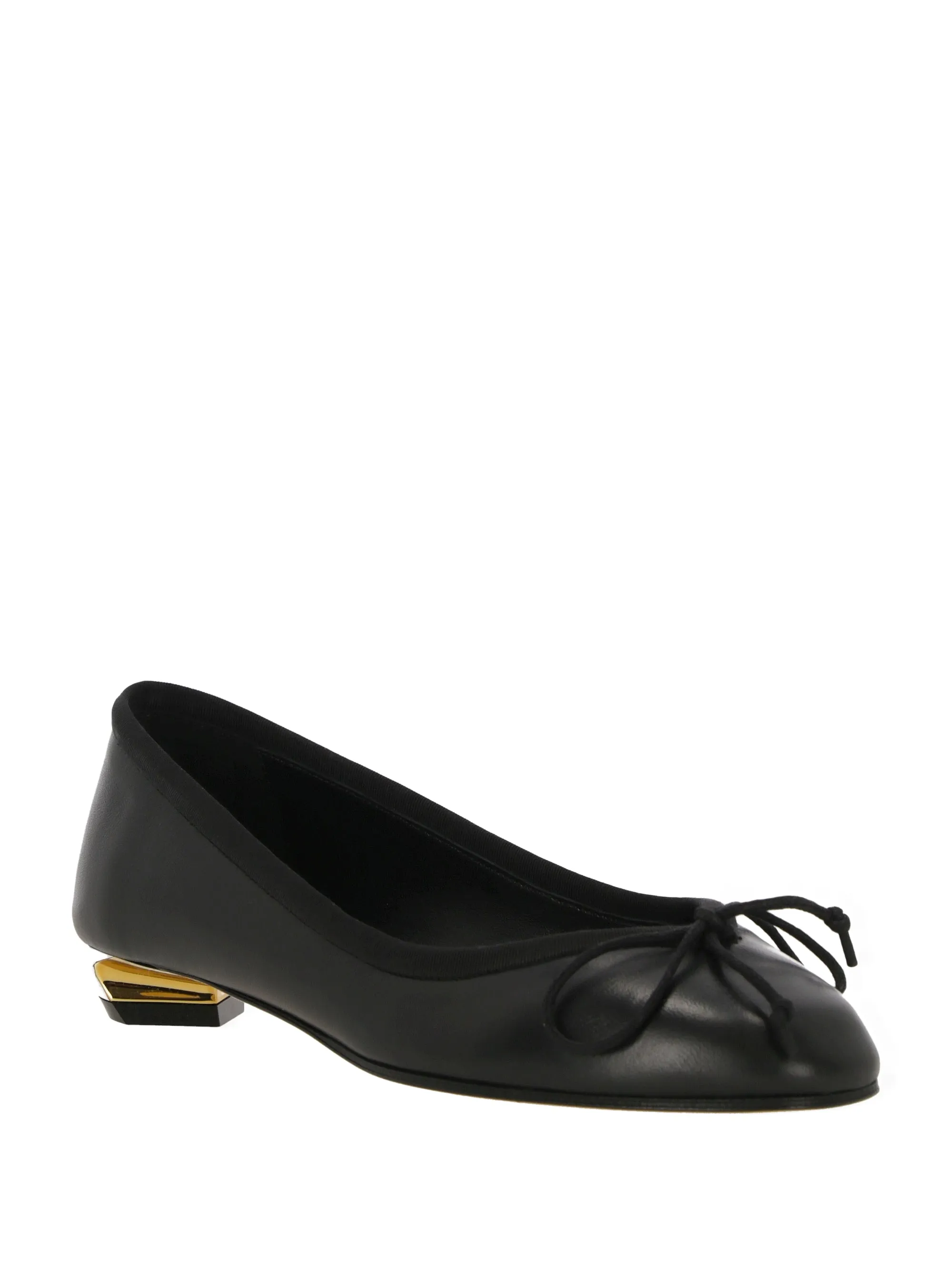Ballerina Sneakers in Black, Silver and Gold