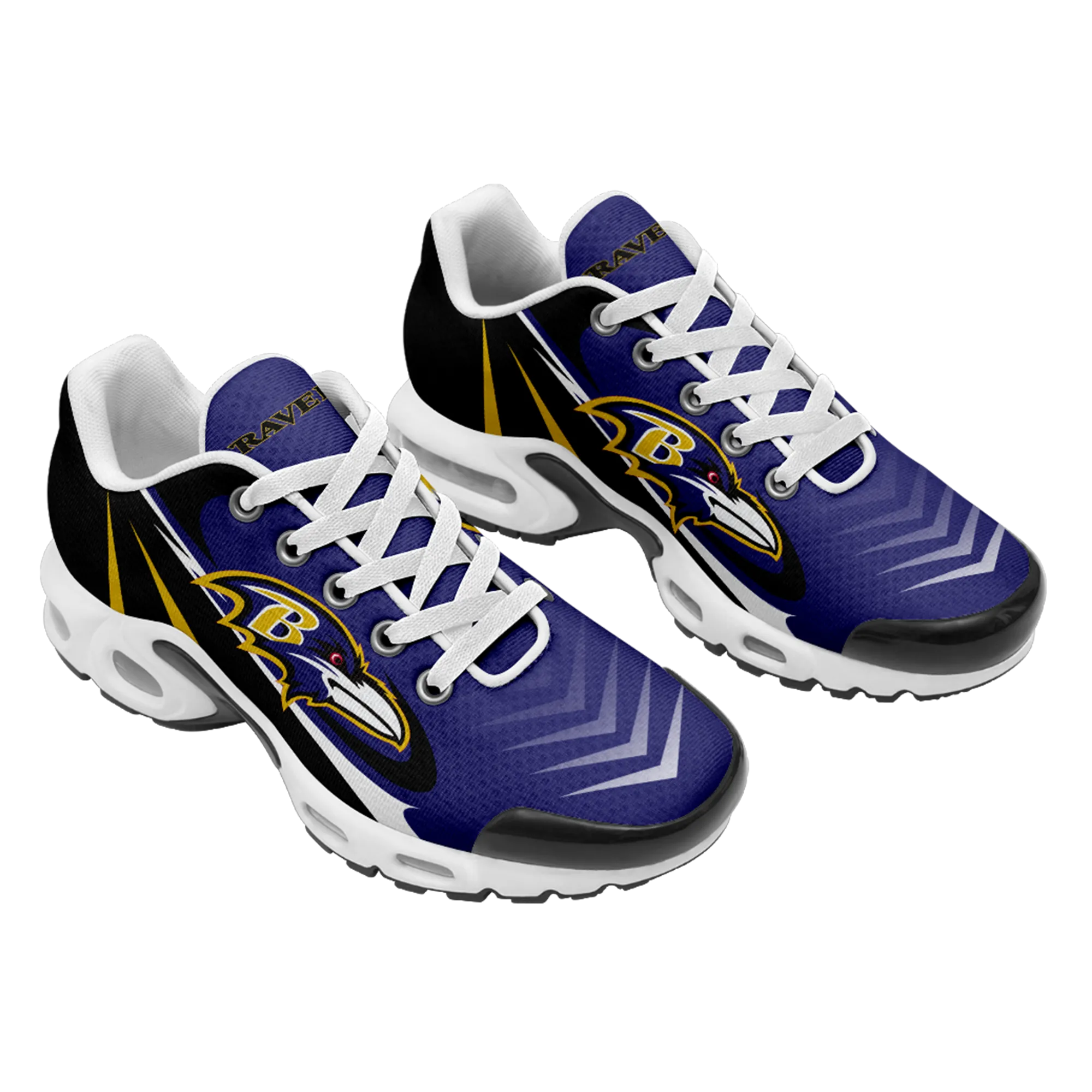 Baltimore Ravens- Fashion Men/Women Sports Shoes Sports Wear Shoes NFL Game Comfortable and Breathable