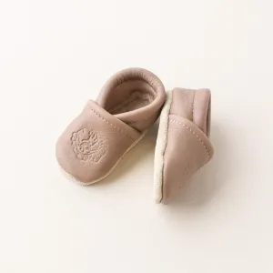 Birth Flower Slip-on Baby Shoes - Clay
