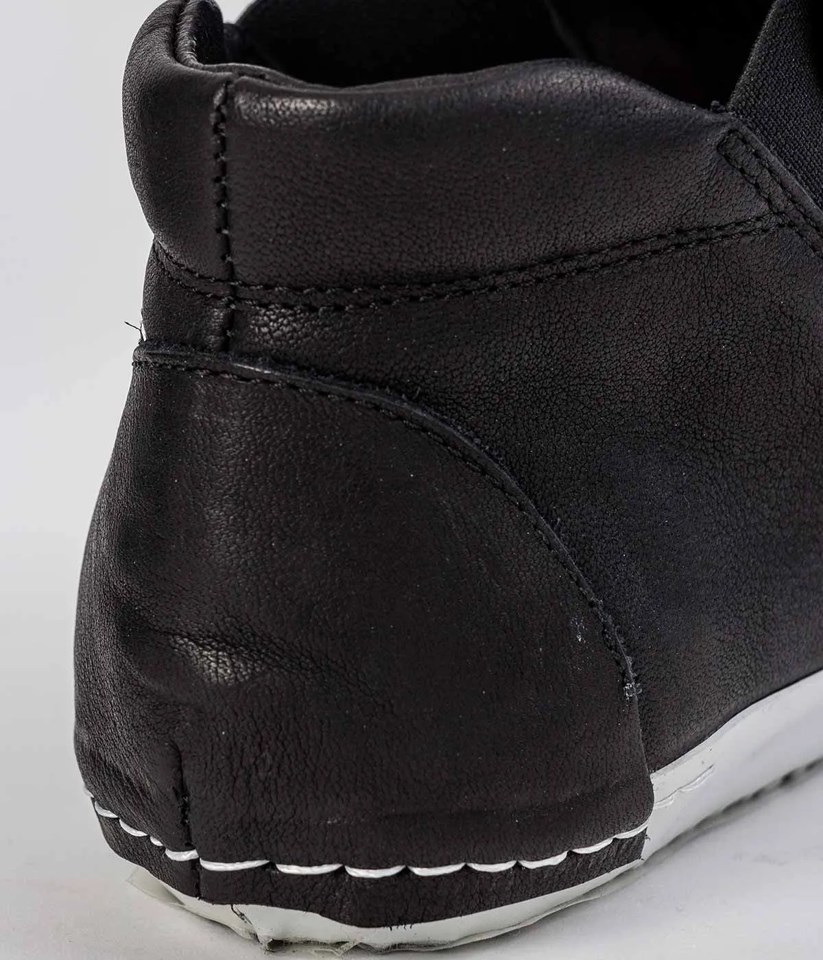 Black High-Top Slip On Shoes