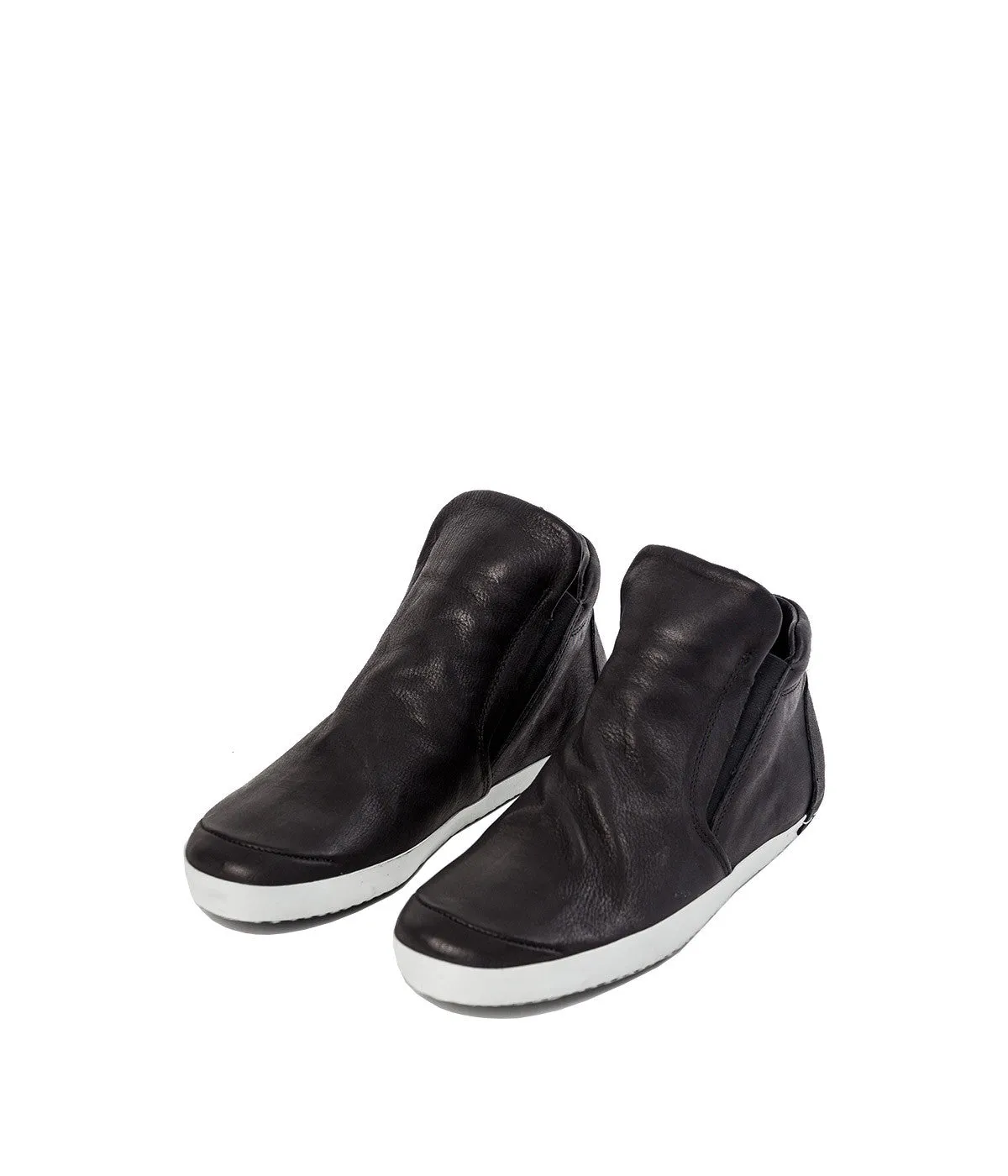 Black High-Top Slip On Shoes