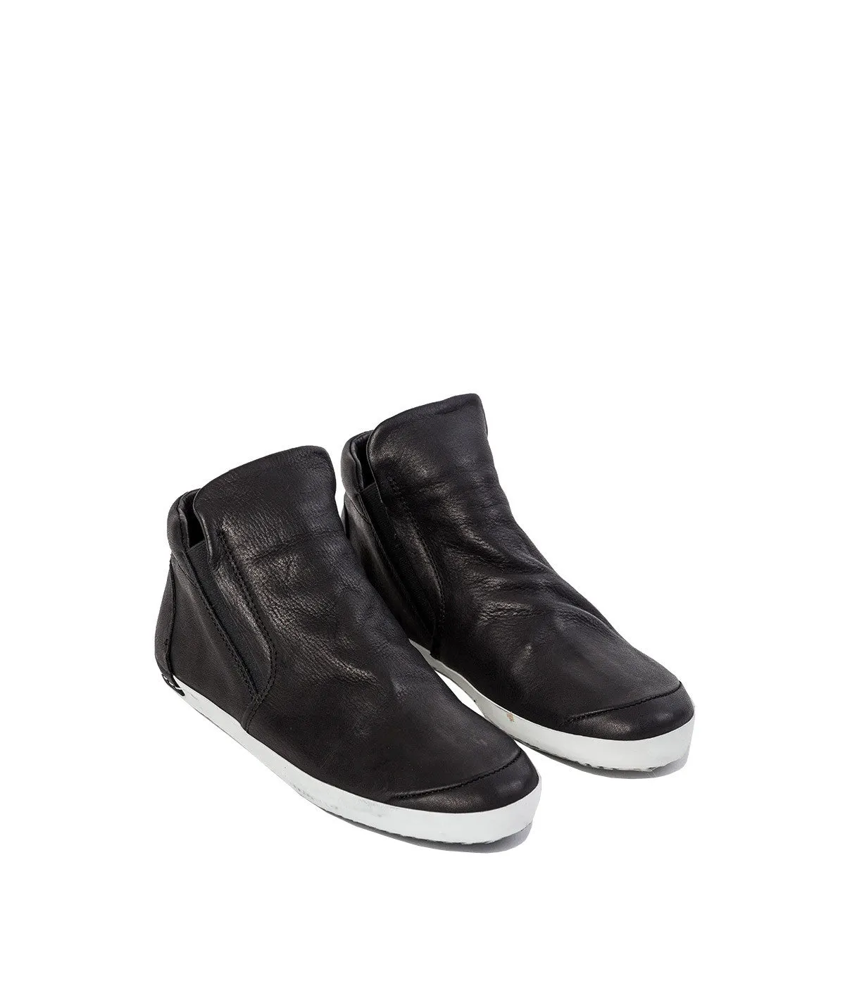 Black High-Top Slip On Shoes