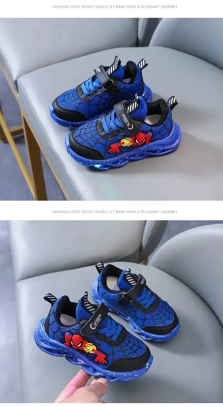 Boys Autumn LED Light-Up Casual Sneakers