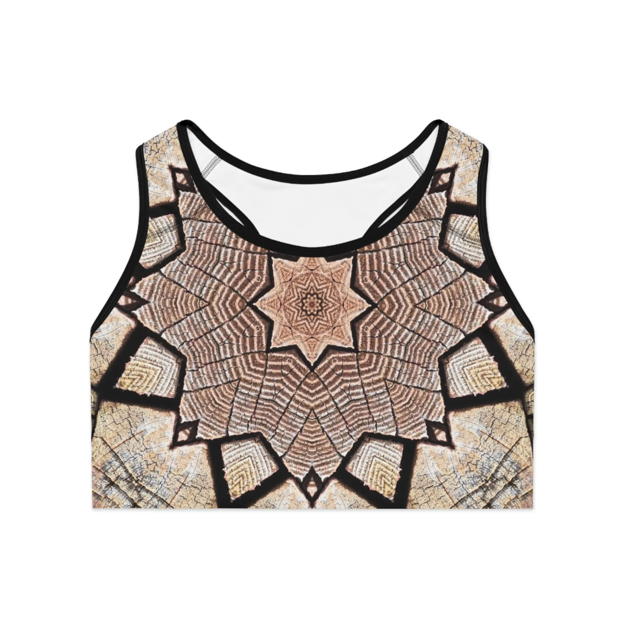 Brown Mandala - Inovax Sports Bra