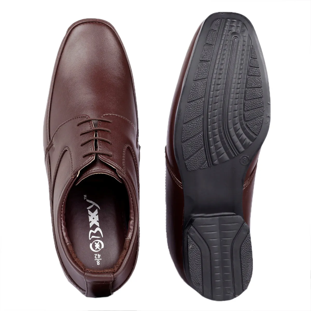 BXXY Men's 9 cm (3 Inch) Hidden Height Increasing Formal Shoes