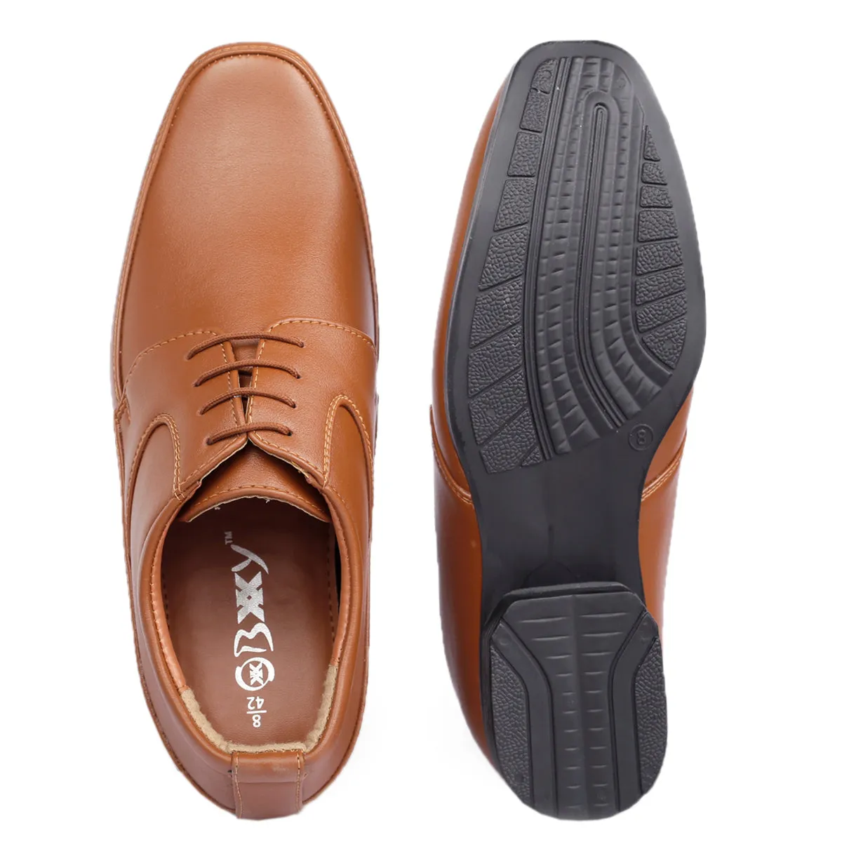 BXXY Men's 9 cm (3 Inch) Hidden Height Increasing Formal Shoes