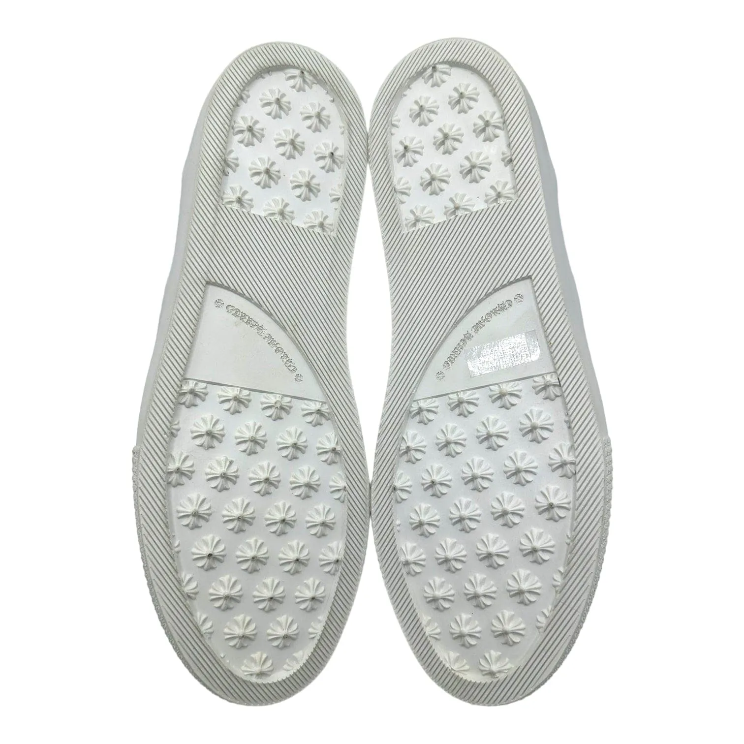 Chrome Hearts Slip On Leather Sneaker White (.925 Silver)