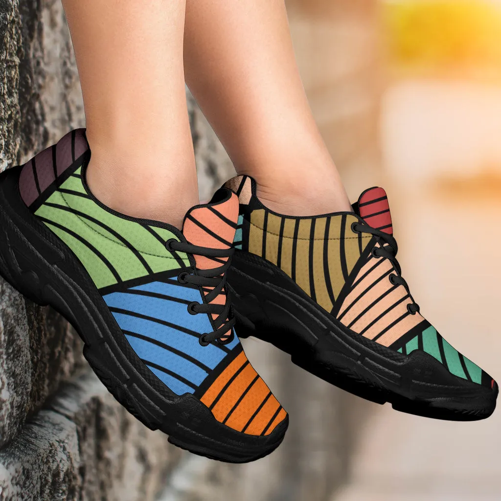 Chunky Sneakers - Stained Glass