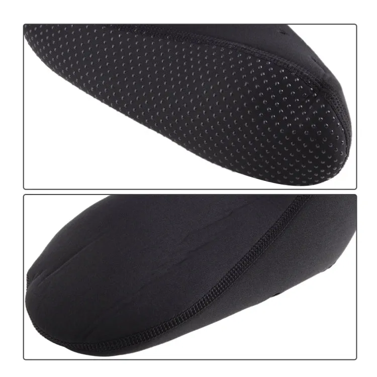 Comfortable and anti-slip 3MM swimming diving socks breathable water to swim the beach socks Size:L (38-39)(Black)