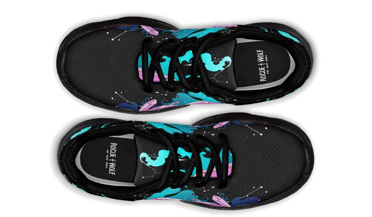Crystal Sky Chunky Sneakers - Light Breathable and Comfortable Sports Shoes with Platform Soles