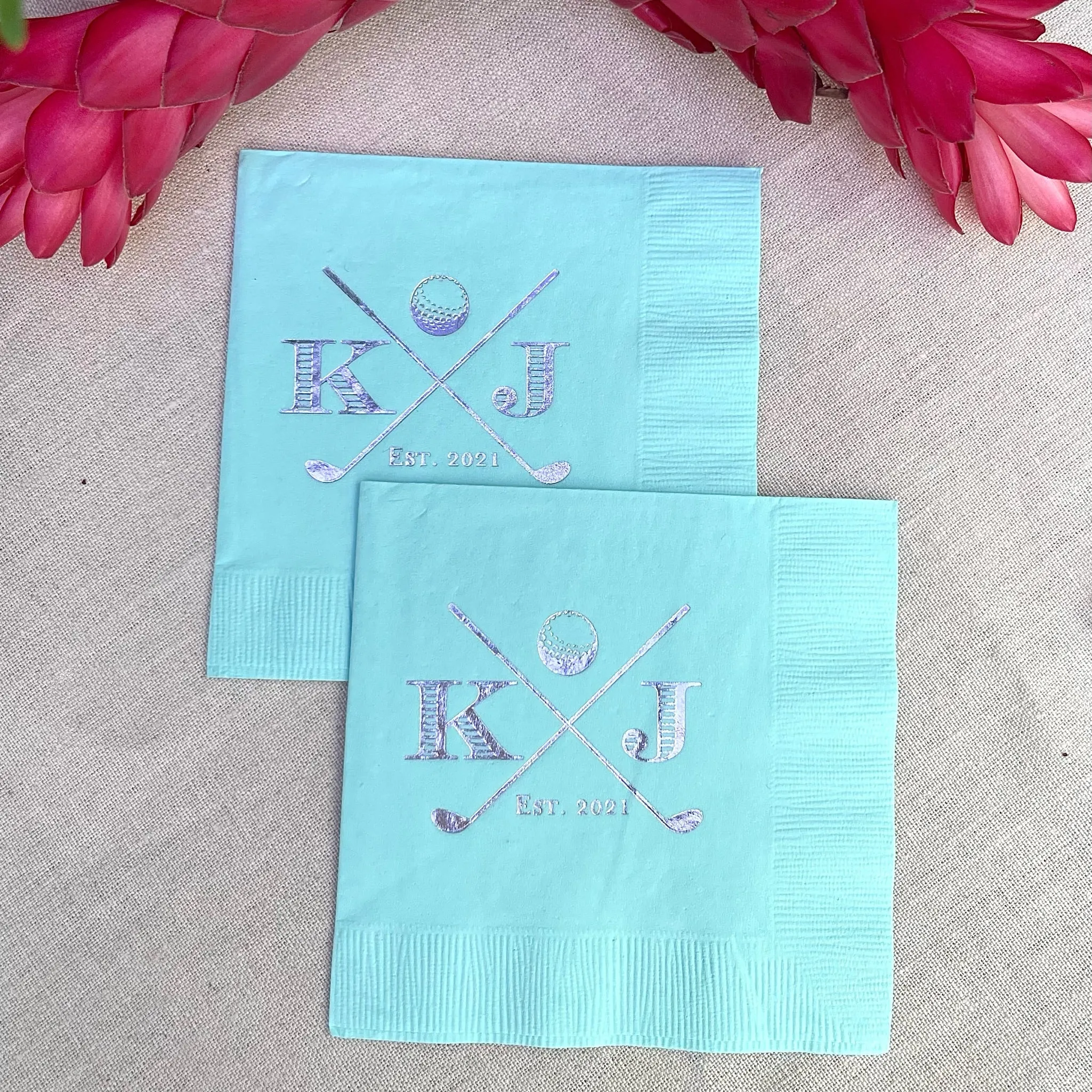 Custom Golf Themed Napkins