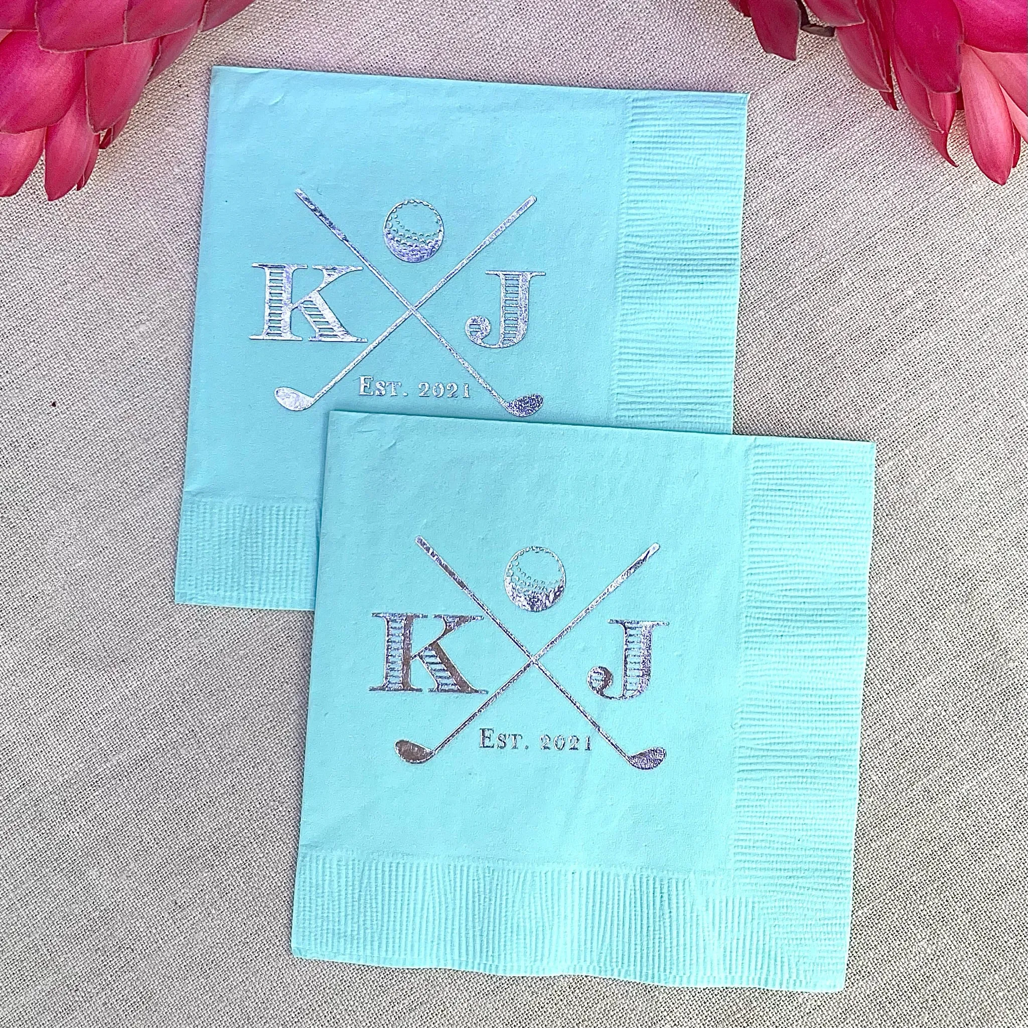 Custom Golf Themed Napkins
