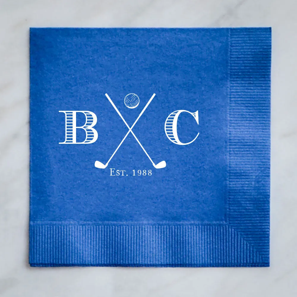 Custom Golf Themed Napkins