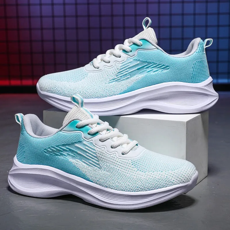 Cuzcare Women Orthopedic Shoes Thick Sole Gradient Colorful Sports Sneakers