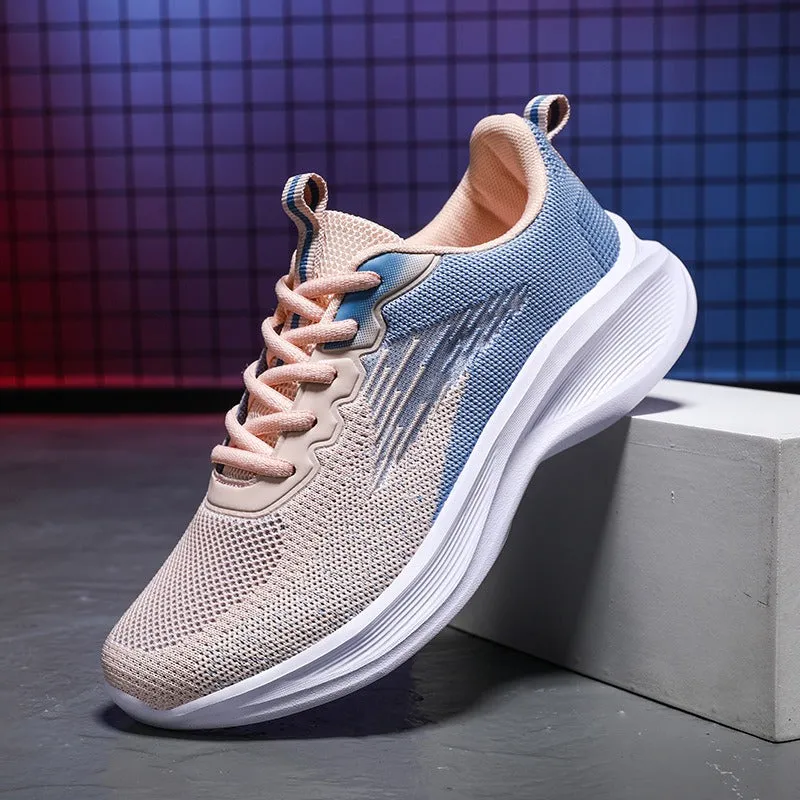 Cuzcare Women Orthopedic Shoes Thick Sole Gradient Colorful Sports Sneakers