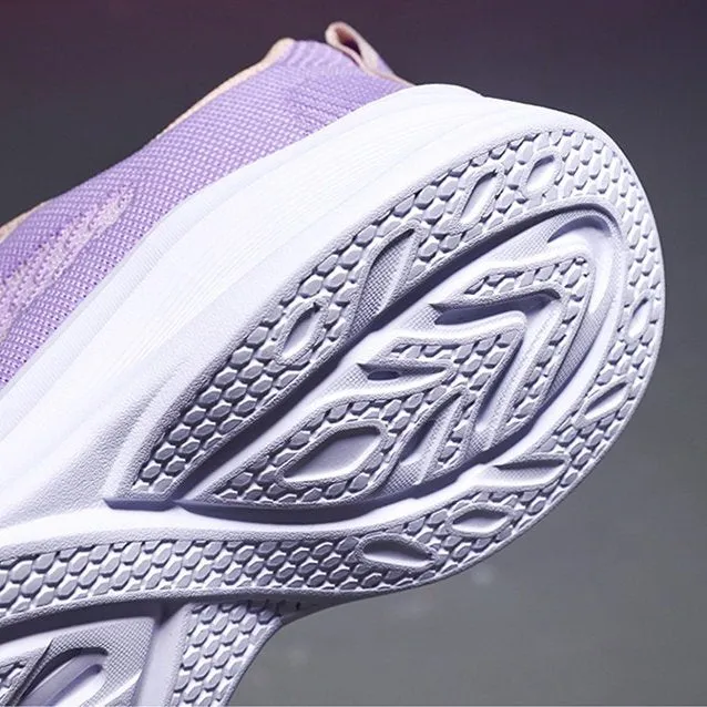 Cuzcare Women Orthopedic Shoes Thick Sole Gradient Colorful Sports Sneakers