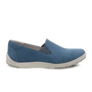 Dansko Laraine Slip On Sneaker (Women) - Blue Waterproof Nubuck