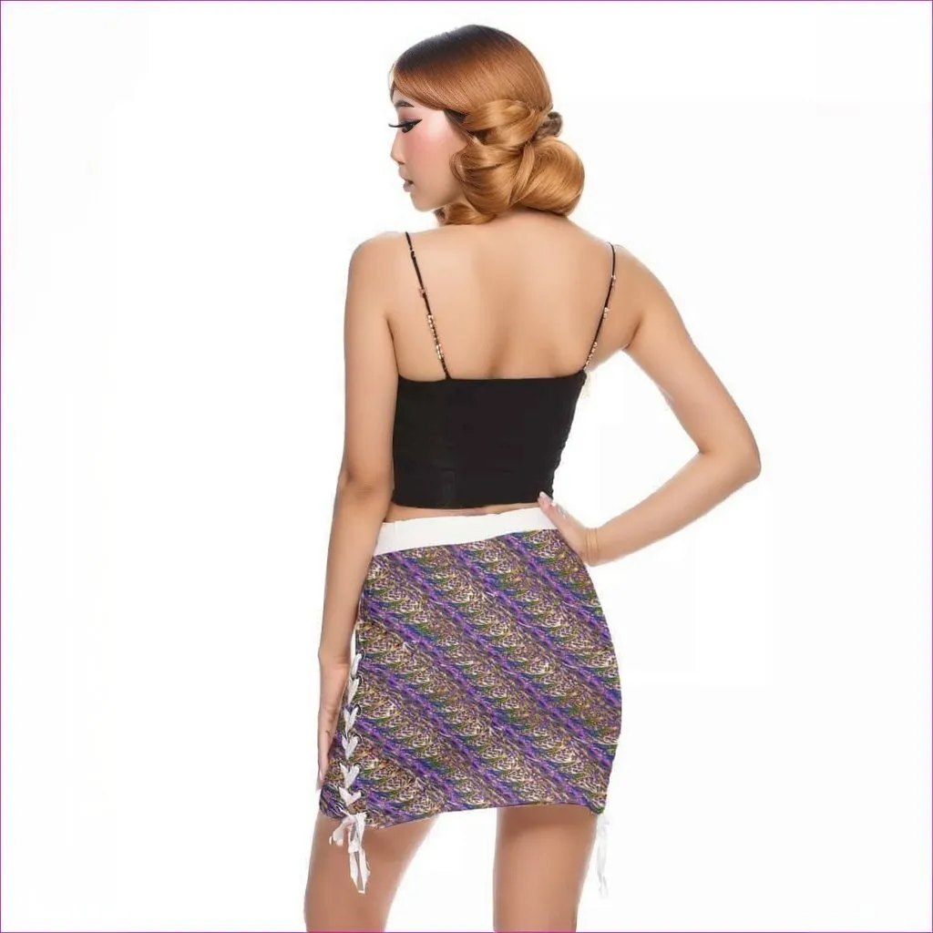 Derma Womens Side Strap Mini Skirt