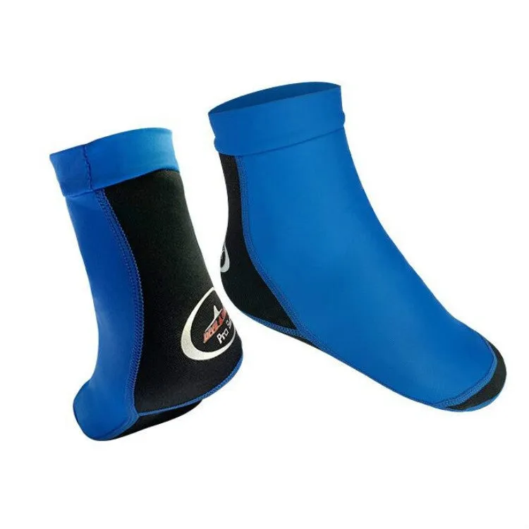 DIVE & SAIL 1.5mm Neoprene   Nylon Snorkeling Socks Diving Socks Anti-slip Anti-scratch Beach Socks, Size:M  (36-38)(Men Blue)