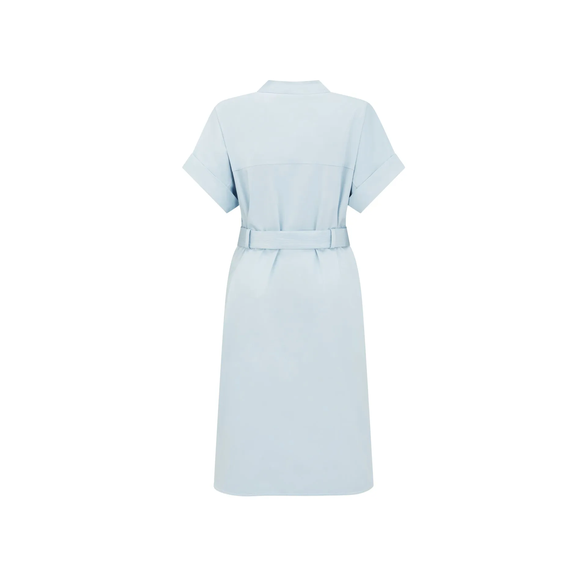 Donnara Tailored Blue Dress