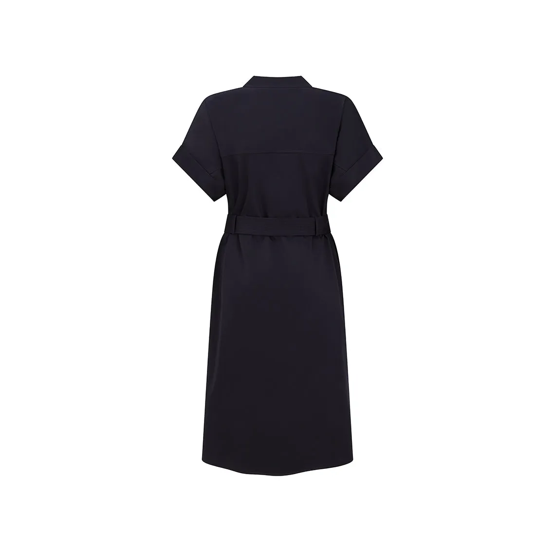 Donnara Tailored Navy Dress