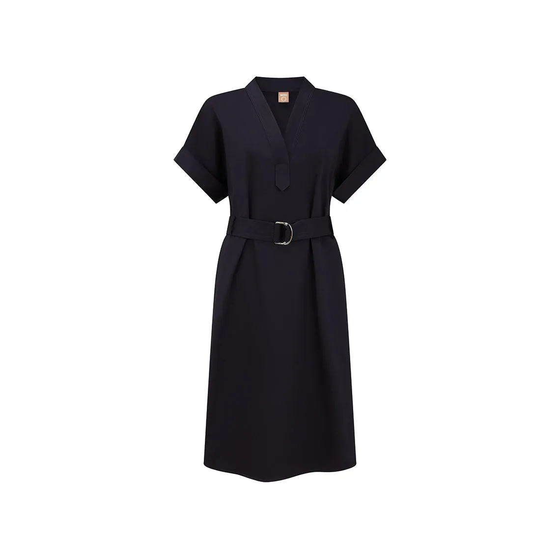 Donnara Tailored Navy Dress