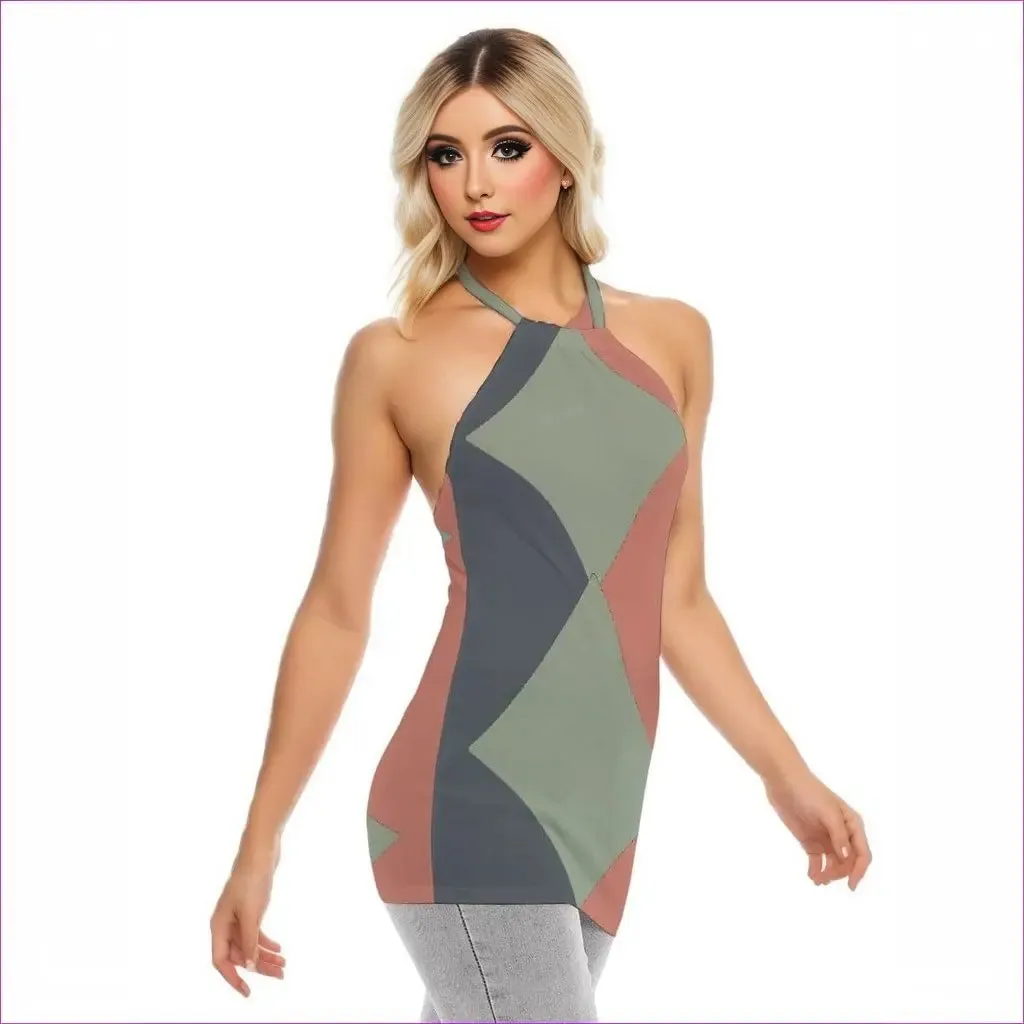 Eclectic Womens Mini Halter Cami Dress