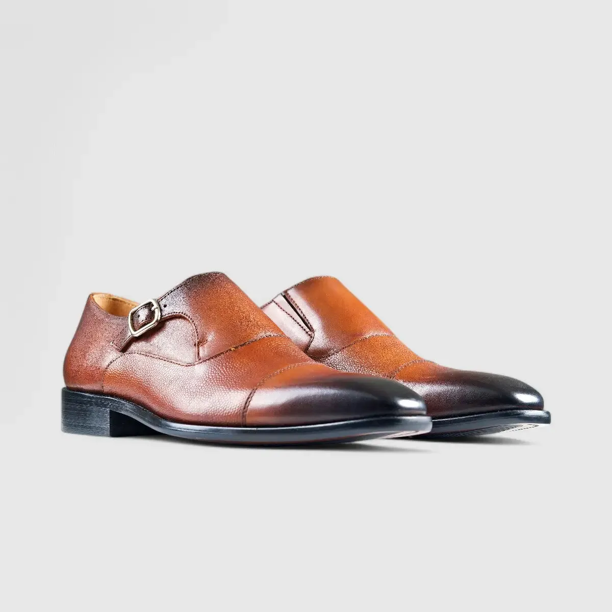 Fabino Dress Single Monk Strap Tan M3220049