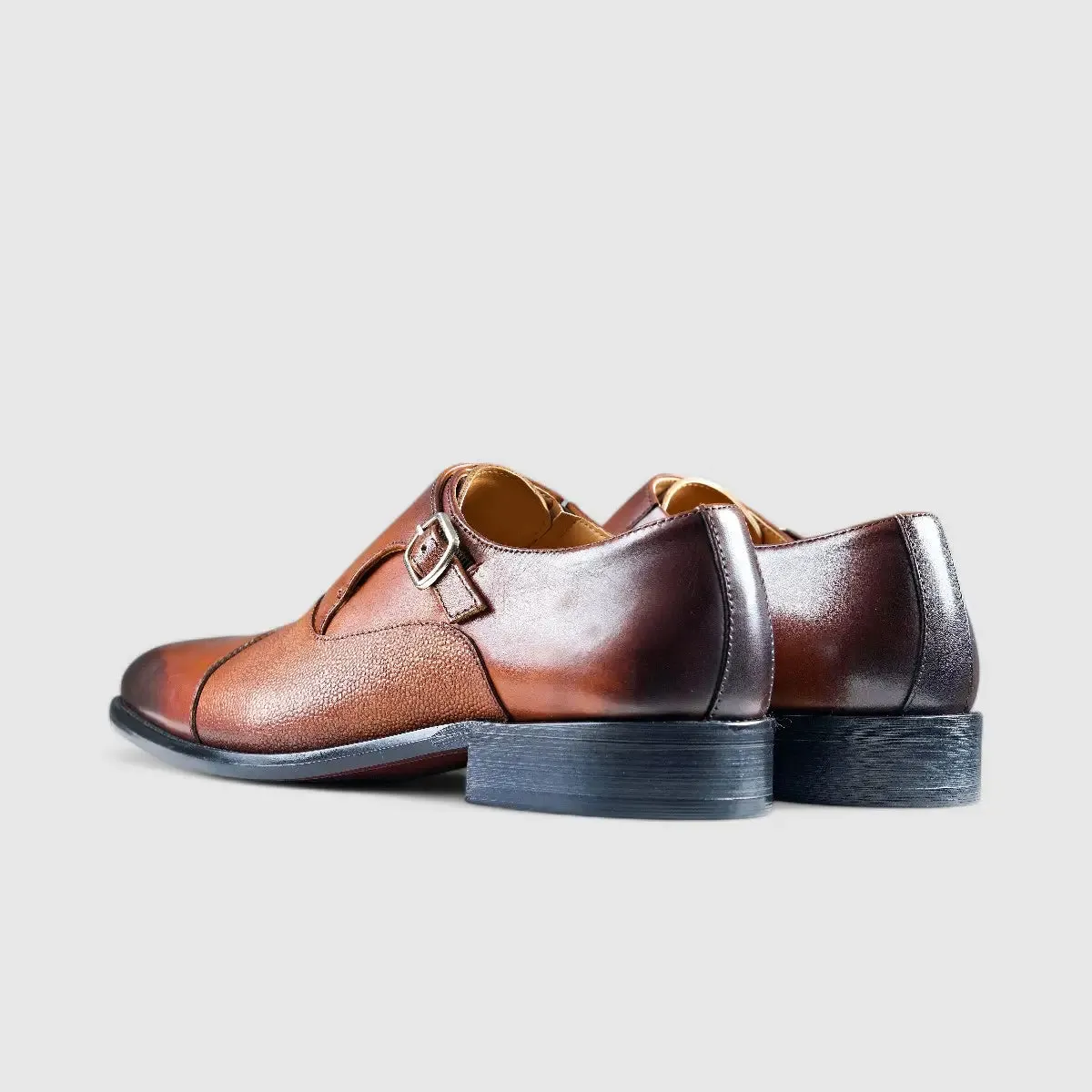 Fabino Dress Single Monk Strap Tan M3220049