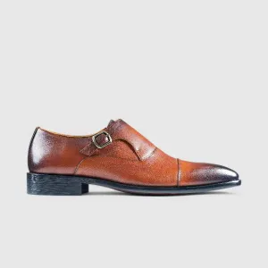 Fabino Dress Single Monk Strap Tan M3220049