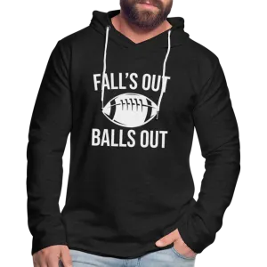 Fall's Put Balls Out Lightweight Terry Hoodie (Football)