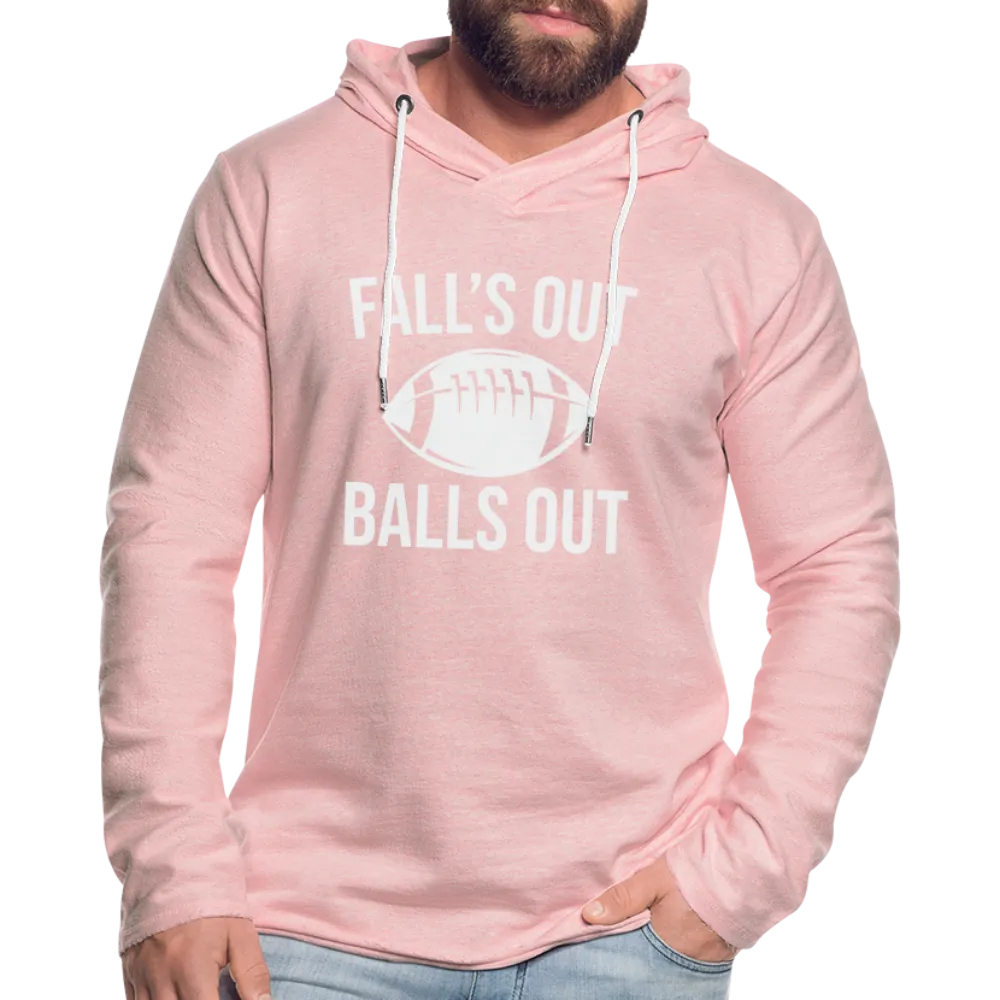 Fall's Put Balls Out Lightweight Terry Hoodie (Football)